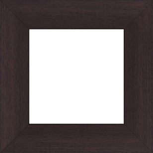 Cadre bois profil plat largeur 5.9cm couleur marron foncé satiné - 21x29.7