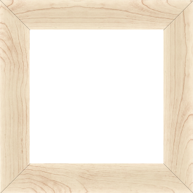 Cadre bois profil plat largeur 4.2cm décor bois blanc naturel - 84.1x118.9