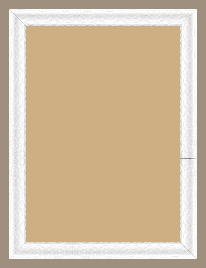 Cadre bois blanc 50x70 pas cher. Cadre photo bois blanc 50x70 - Destock  Cadre