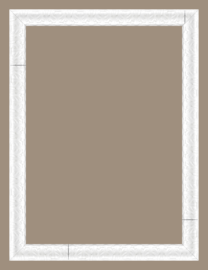 Cadre bois blanc 50x70 pas cher. Cadre photo bois blanc 50x70 - Destock  Cadre