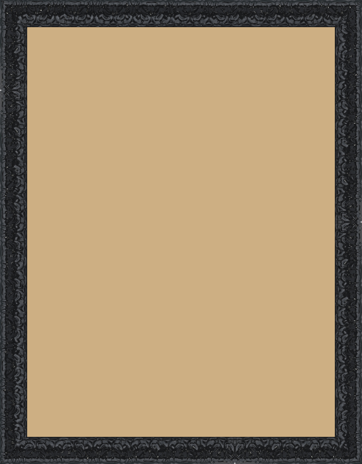 Cadre Bois Noir complet | 25x25 cm