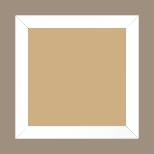 Cadre bois profil plat largeur 2.5cm couleur blanc mat - 30x45 Cadre bois profil plat largeur 2.5cm couleur blanc mat - 30x45