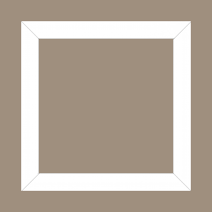 Cadre bois profil plat largeur 2.5cm couleur blanc mat - 80x100 Cadre bois profil plat largeur 2.5cm couleur blanc mat - 80x100