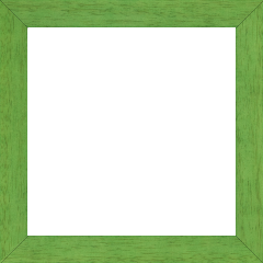 Cadre bois profil plat largeur 2.5cm couleur vert menthe satiné - 27x19