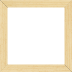 Cadre bois profil plat largeur 2.5cm couleur naturel satiné - 80x100 Cadre bois profil plat largeur 2.5cm couleur naturel satiné - 80x100