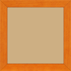 Cadre bois profil plat largeur 2.5cm couleur orange satiné - 30x45 Cadre bois profil plat largeur 2.5cm couleur orange satiné - 30x45