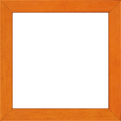 Cadre bois profil plat largeur 2.5cm couleur orange satiné - 80x100 Cadre bois profil plat largeur 2.5cm couleur orange satiné - 80x100