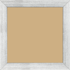 Cadre bois profil plat largeur 2.5cm couleur argent - 60x90