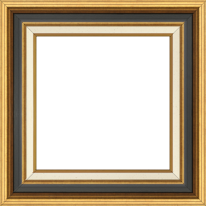 Cadre bois largeur 5.2cm or gorge noire  marie louise crème filet or intégrée - 34x46 Cadre bois largeur 5.2cm or gorge noire  marie louise crème filet or intégrée - 34x46
