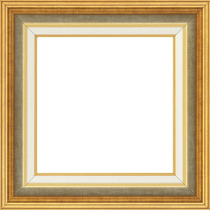 Cadre bois largeur 5.2cm or gorge champagne  marie louise crème filet or intégrée - 27x16 Cadre bois largeur 5.2cm or gorge champagne  marie louise crème filet or intégrée - 27x16