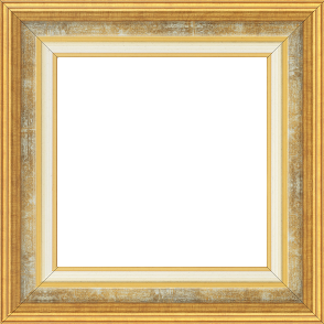 Cadre bois largeur 5.2cm or gorge gris fond or  marie louise crème filet or intégrée - 34x46 Cadre bois largeur 5.2cm or gorge gris fond or  marie louise crème filet or intégrée - 34x46
