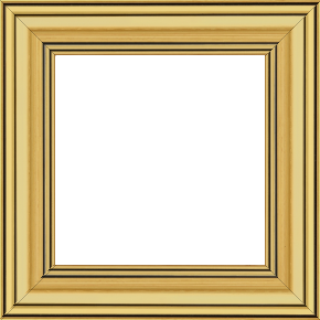 Cadre bois profil bombé largeur 5cm couleur or filet noir - 41x27 Cadre bois profil bombé largeur 5cm couleur or filet noir - 41x27
