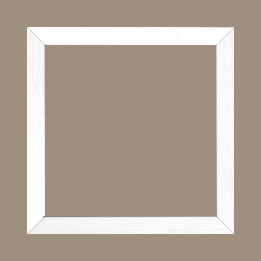 Cadre bois profil plat largeur 2cm hauteur 3.3cm couleur blanc satiné (aussi appelé cache clou) - 30x30 Cadre bois profil plat largeur 2cm hauteur 3.3cm couleur blanc satiné (aussi appelé cache clou) - 30x30