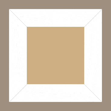 Cadre bois profil plat largeur 5.9cm couleur blanc satiné - 20x30 Cadre bois profil plat largeur 5.9cm couleur blanc satiné - 20x30