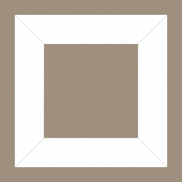Cadre bois profil plat largeur 5.9cm couleur blanc satiné - 84.1x118.9 Cadre bois profil plat largeur 5.9cm couleur blanc satiné - 84.1x118.9