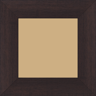 Cadre bois profil plat largeur 5.9cm couleur marron foncé satiné - 70x100 Cadre bois profil plat largeur 5.9cm couleur marron foncé satiné - 70x100
