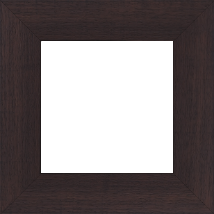 Cadre bois profil plat largeur 5.9cm couleur marron foncé satiné - 116x73 Cadre bois profil plat largeur 5.9cm couleur marron foncé satiné - 116x73
