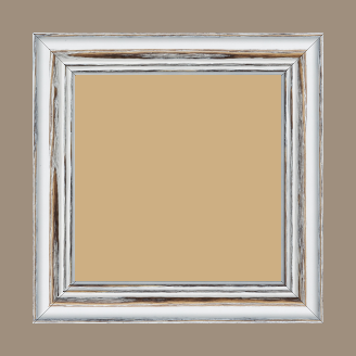 Cadre bois sapin largeur 3.9cm couleur blanchie réessuyée - 30x40 Cadre bois sapin largeur 3.9cm couleur blanchie réessuyée - 30x40