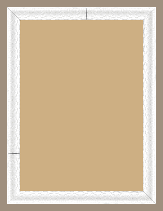 Cadre bois blanc 50x70 pas cher. Cadre photo bois blanc 50x70