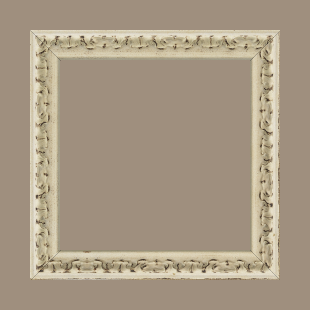 Cadre bois profil incurvé largeur 3cm blanchie finition antiquaire - 42x59.4 Cadre bois profil incurvé largeur 3cm blanchie finition antiquaire - 42x59.4