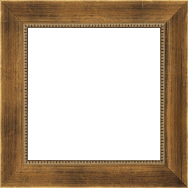 Cadre bois profil incurvé largeur 4cm or cuivre  filet perle - 41x27 Cadre bois profil incurvé largeur 4cm or cuivre  filet perle - 41x27