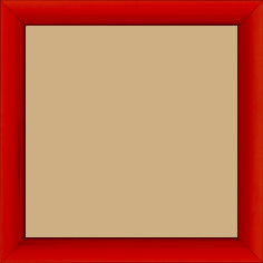 Cadre bois profil méplat largeur 2.3cm couleur rouge laqué - 60x80