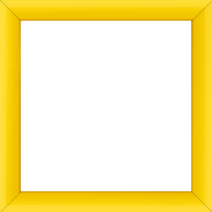 Cadre bois profil méplat largeur 2.3cm couleur jaune laqué - 34x46 Cadre bois profil méplat largeur 2.3cm couleur jaune laqué - 34x46