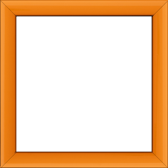 Cadre bois profil méplat largeur 2.3cm couleur orange laqué - 34x46 Cadre bois profil méplat largeur 2.3cm couleur orange laqué - 34x46