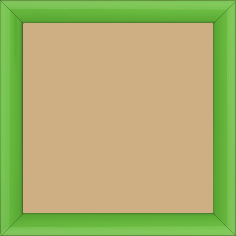 Cadre bois profil méplat largeur 2.3cm couleur vert tonique laqué - 15x20