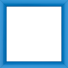 Cadre bois profil méplat largeur 2.3cm couleur bleu clair laqué - 27x19