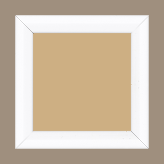 Cadre bois profil arrondi largeur 3.5cm couleur blanc mat - 70x100 Cadre bois profil arrondi largeur 3.5cm couleur blanc mat - 70x100