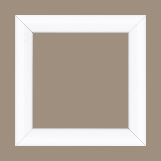 Cadre bois profil arrondi largeur 3.5cm couleur blanc mat - 84.1x118.9 Cadre bois profil arrondi largeur 3.5cm couleur blanc mat - 84.1x118.9