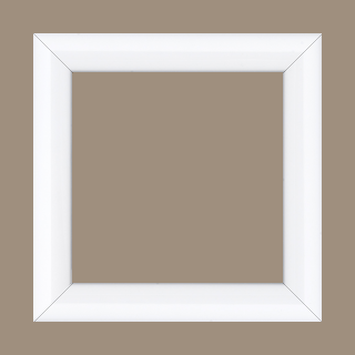 Cadre bois profil arrondi largeur 3.5cm couleur blanc laqué - 84.1x118.9 Cadre bois profil arrondi largeur 3.5cm couleur blanc laqué - 84.1x118.9