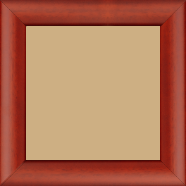 Cadre bois profil méplat largeur 3.7cm couleur rouge cerise satiné effet cube - 40x50