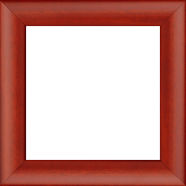 Cadre bois profil méplat largeur 3.7cm couleur rouge cerise satiné effet cube - 70x70
