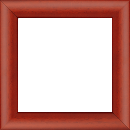 Cadre bois profil méplat largeur 3.7cm couleur rouge cerise satiné effet cube - 20x20