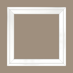 Cadre bois profil plat escalier largeur 3cm couleur blanc laqué - 33x95 Cadre bois profil plat escalier largeur 3cm couleur blanc laqué - 33x95