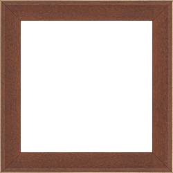 Cadre bois profil plat escalier largeur 3cm couleur marron miel satiné filet créme extérieur - 59.4x84.1 Cadre bois profil plat escalier largeur 3cm couleur marron miel satiné filet créme extérieur - 59.4x84.1