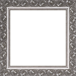 Cadre bois profil plat largeur 3.5cm argent froid antique satiné décor frise - 70x90 Cadre bois profil plat largeur 3.5cm argent froid antique satiné décor frise - 70x90
