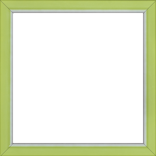 Cadre bois profil incurvé largeur 1.9cm de couleur vert tonique filet intérieur blanchi - 35x24