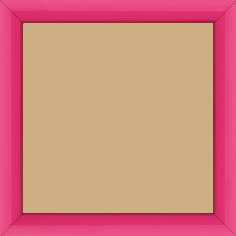 Cadre bois profil méplat largeur 2.3cm couleur rose tonique laqué - 40x40