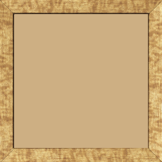 Cadre bois profil plat effet cube largeur 2cm couleur or - 70x100