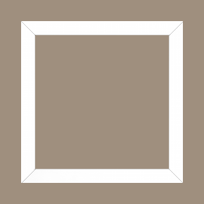 Cadre bois profil plat effet cube largeur 2cm couleur blanc satiné - 33x95 Cadre bois profil plat effet cube largeur 2cm couleur blanc satiné - 33x95