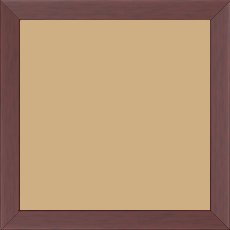 Cadre bois profil plat effet cube largeur 2cm couleur ton bois bordeaux - 60x90