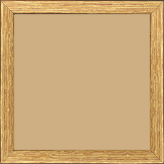 Cadre bois profil plat largeur 2cm hauteur 3.2cm couleur or - 70x90