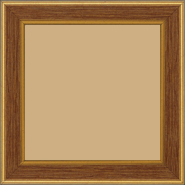 Cadre bois profil plat largeur 3.5cm couleur or fond bordeaux filet or
