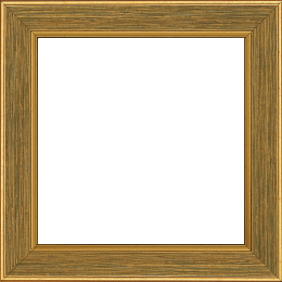 Cadre bois profil plat largeur 3.5cm couleur or fond vert filet or - 34x46 Cadre bois profil plat largeur 3.5cm couleur or fond vert filet or - 34x46