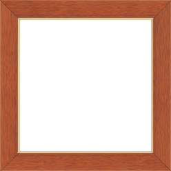 Cadre bois profil plat largeur 2.9cm couleur merisier filet or - 59.4x84.1 Cadre bois profil plat largeur 2.9cm couleur merisier filet or - 59.4x84.1