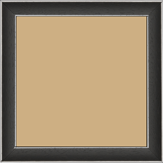 Cadre bois profil concave largeur 2.4cm couleur noir satiné arêtes essuyés blanchies de chaque coté - 40x50 Cadre bois profil concave largeur 2.4cm couleur noir satiné arêtes essuyés blanchies de chaque coté - 40x50