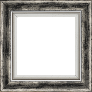 Cadre bois profil incurvé largeur 5.7cm de couleur noir fond argent marie louise blanche mouchetée filet argent intégré - 116x73 Cadre bois profil incurvé largeur 5.7cm de couleur noir fond argent marie louise blanche mouchetée filet argent intégré - 116x73